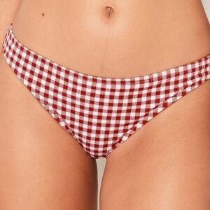 Old Navy Red Gingham Bikini Bottom